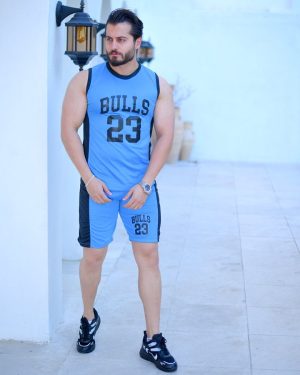 تاپ شلوارک مردانه مدل Bulls  کد 6340