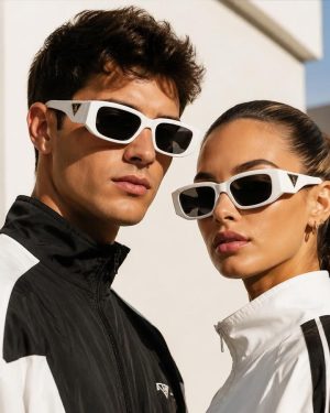 عینک اسپرت مدل PRADA ( فریم سفید ) کد 6523