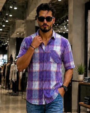 پیراهن نیم آستین Alvin کد 6526