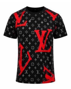 تیشرت مردانه طرح LV (قرمز) کد 6528