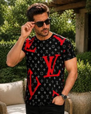 تیشرت مردانه طرح LV (قرمز) کد 6528