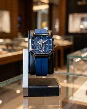 ساعت HUBLOT طرح سه موتوره (سورمه ای) کد 6559