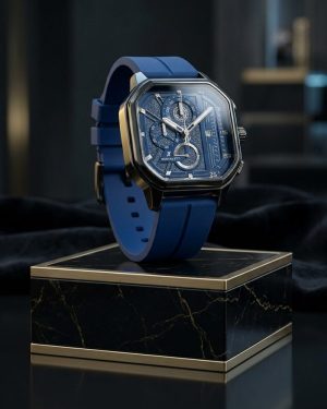 ساعت HUBLOT طرح سه موتوره (سورمه ای) کد 6559