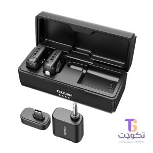 میکروفون یقه ای telesin مدل p5-mpc-14