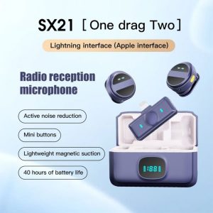میکروفون بی سیم یقه ای sx21
