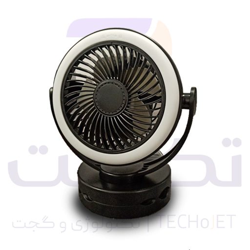 پنکه شارژی رومیزی مدل 882 | فن قابل حمل ۴ حالته با رینگ لایت