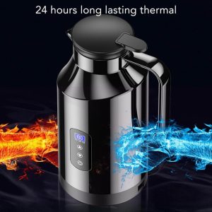 فلاسک برقی هوشمند 1.2 لیتری | کتری مسافرتی 12V/24V و خانگی 220V