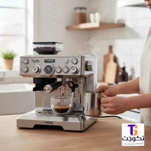 اسپرسو ساز نوا مدل NCM-165EXPGR ظرفیت ۲.۷ لیتر با فیلتر استیل (کالا اصل)