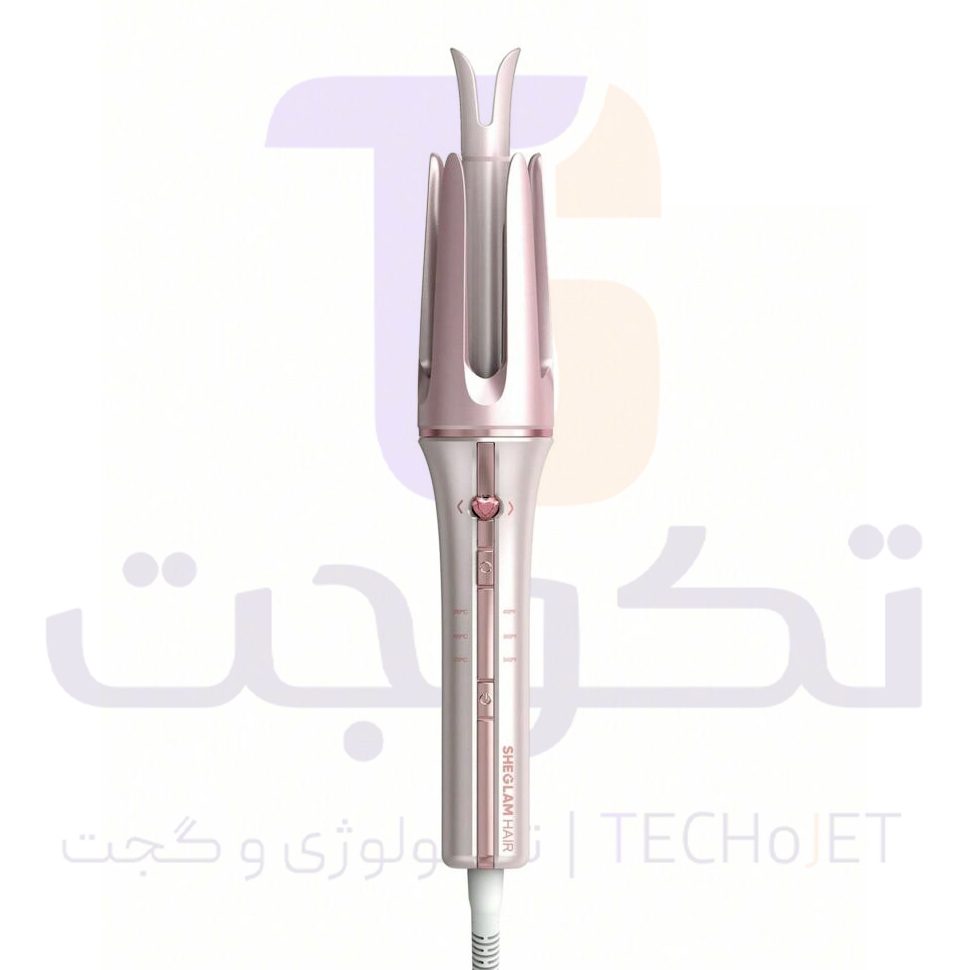 دستگاه کرلی شیگلم صورتی سایز 25 میل