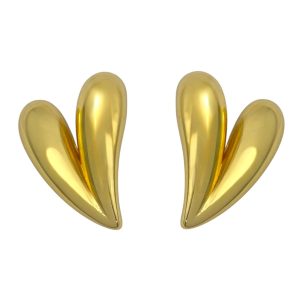 گوشواره زنانه مدل مینیمال طرح قلب کد E5712