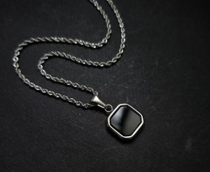 گردنبند اونیکس مردانه کد N1021