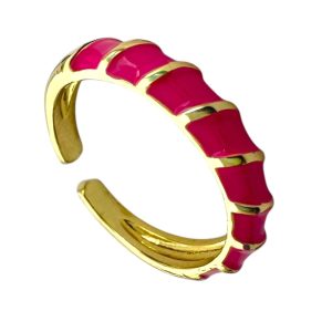 انگشتر زنانه مدل میناکاری رنگی کد R4984
