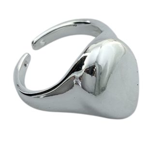 انگشتر زنانه مینیمال ابنقره مدل قطره کد R5087