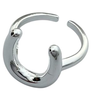 انگشتر زنانه مینیمال ابنقره مدل نعل اسب کد R5064