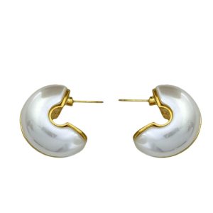 گوشواره زنانه مدل نیم دایره کد E5885