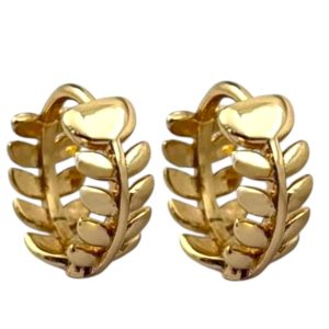 گوشواره زنانه ژوپینگ مدل برگ کد E5967
