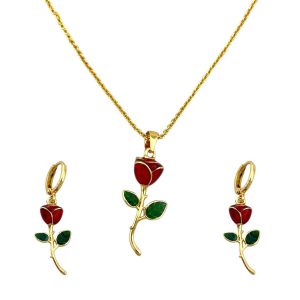 نیم ست زنانه مدل گل رز کد M4323