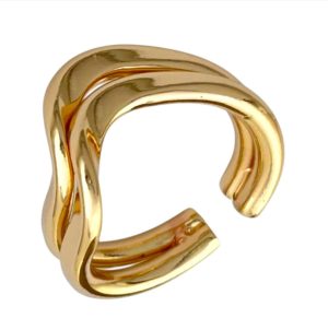 انگشتر زنانه مینیمال کد موج کد R5166