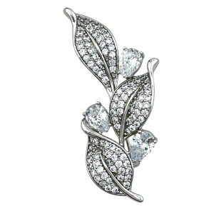 گل سینه زنانه ژوپینگ مدل گل برگ کد G4181