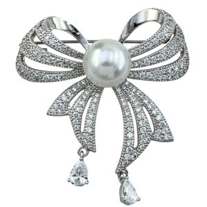 گل سینه زنانه ژوپینگ مدل پاپیون کد G4180