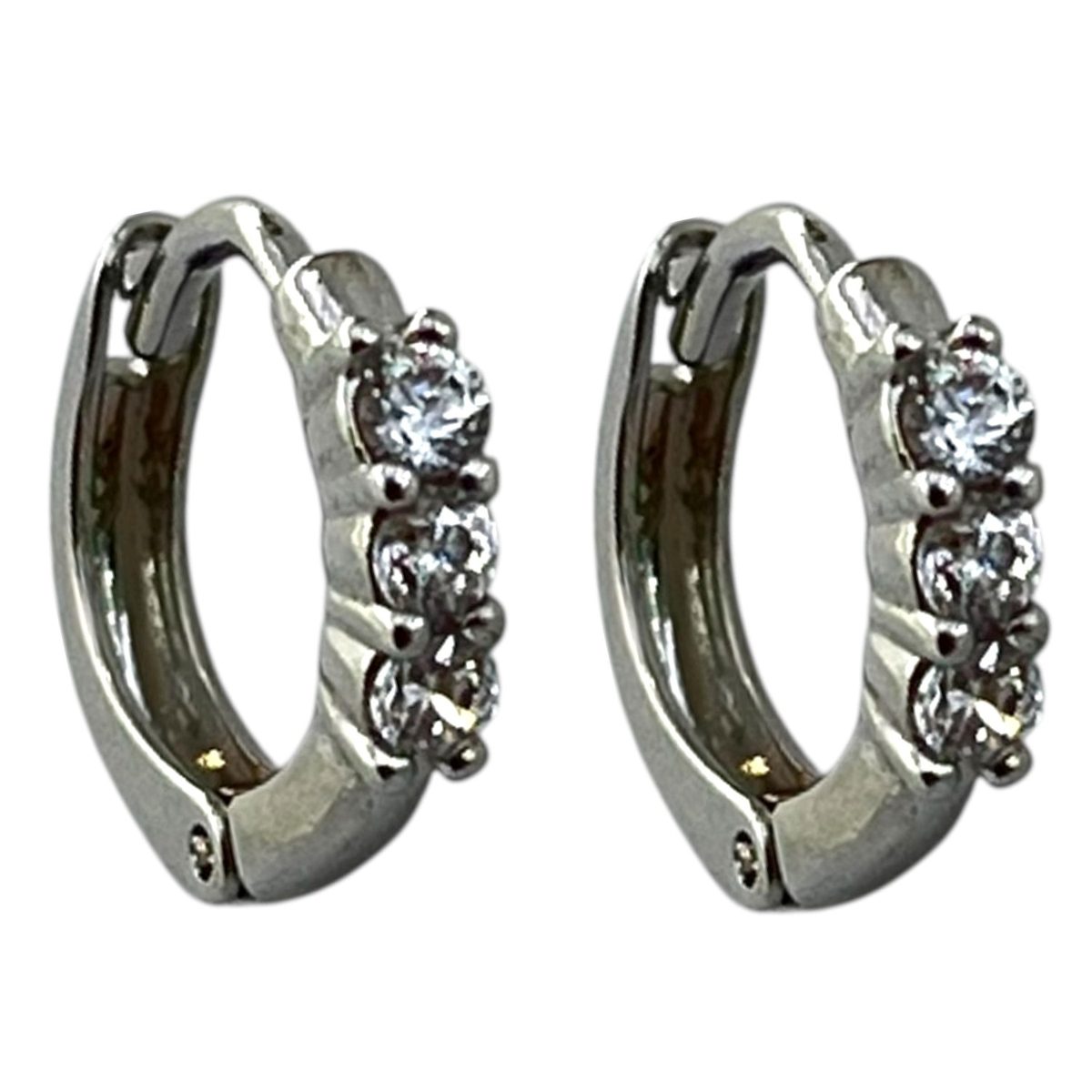 گوشواره زنانه ژوپینگ مدل نگین جواهری کد E6307