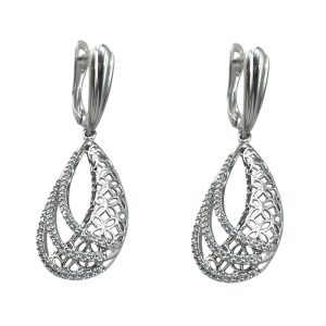 گوشواره زنانه ژوپینگ مدل جواهری کد E6277