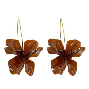 گوشواره زنانه مدل رزین کد E6371