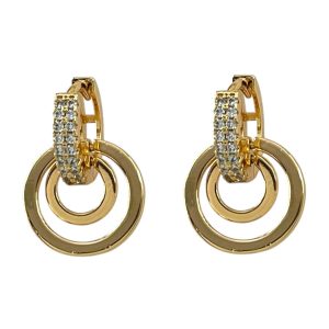 گوشواره زنانه مدل دایره کد E6484