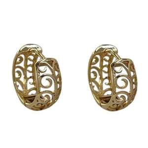 گوشواره زنانه ژوپینگ طرح طلا کد E6472