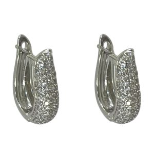 گوشواره زنانه ژوپینگ مدل جواهری کد E6470