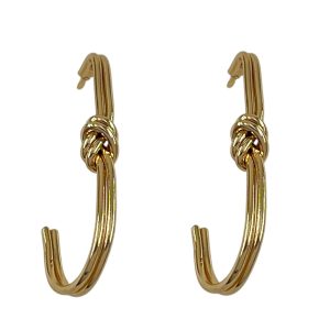 گوشواره زنانه ژوپینگ مدل گره ای کد E6497