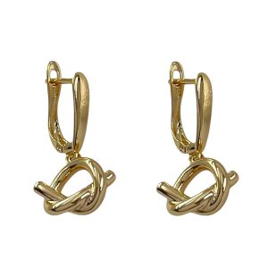 گوشواره زنانه ژوپینگ مدل گره ای کد E6495