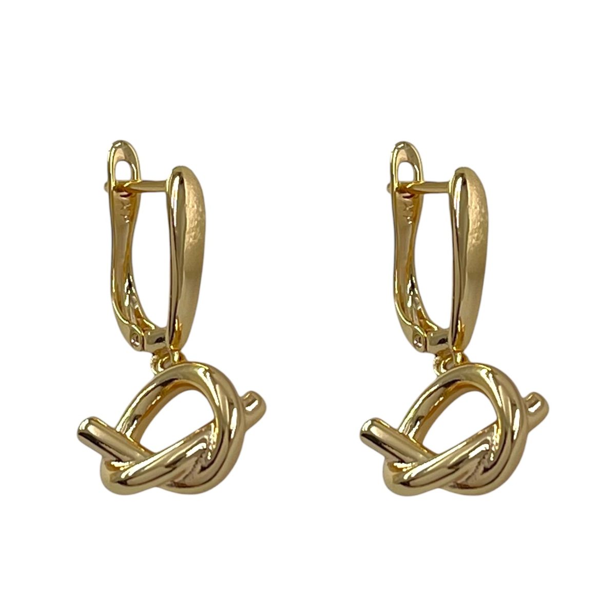 گوشواره زنانه ژوپینگ مدل گره ای کد E6495