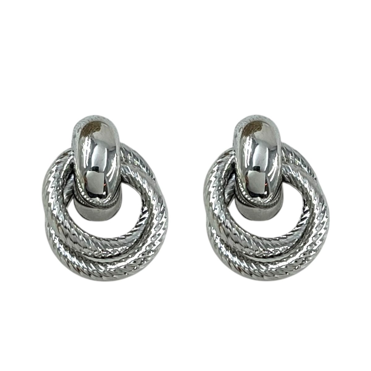 گوشواره زنانه مدل دایره کد E6490