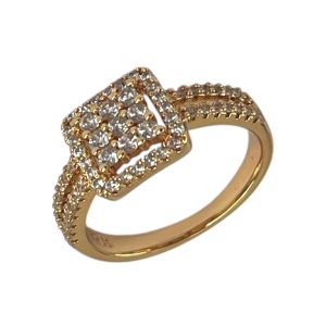 انگشتر زنانه ژوپینگ مدل نگین جواهری کد R51844