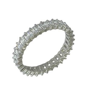 انگشتر زنانه ژوپینگ مدل جواهری تنیسی کد R51835