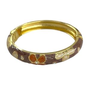 دستبند زنانه بنگل مدل میناکاری B5513