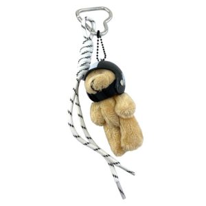 آویز کیف چارم بگ کلاه کاسکت خرس موتور سوار کد J4198