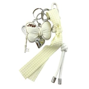 آویز کیف چارم بگ پاپیون و کلید کد J4190