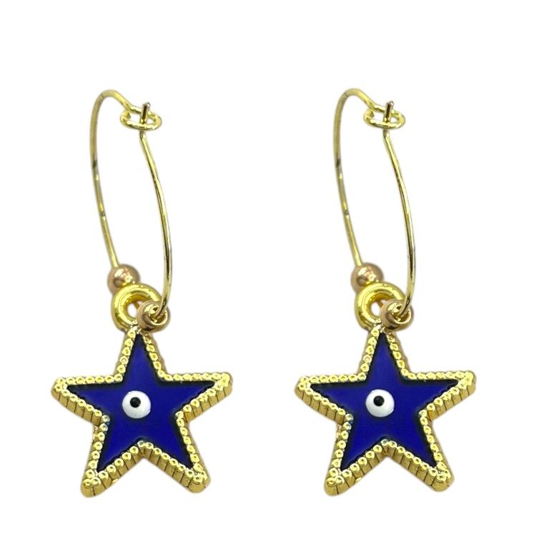 گوشواره زنانه مدل ستاره کد E6521