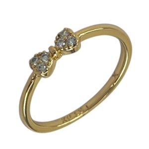 انگشتر زنانه ژوپینگ مدل پاپیون کد R51895