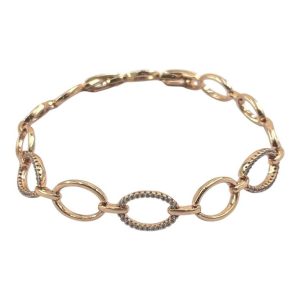 دستبند زنانه ژوپینگ مدل دایره  جواهری کد B5618
