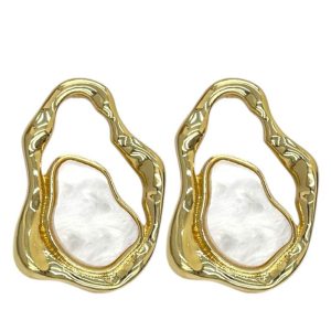 گوشواره زنانه مدل مینیمال رزین E6563